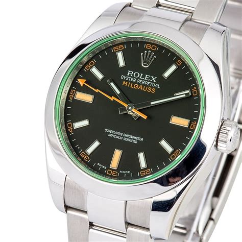 rolex milgauss black price|rolex milgauss 116400gv price.